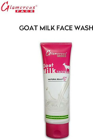 Glamorous Face Goat Milk Face Wash Natural Beauty 6x, With Royal Jelly & Gingko Leaf Extracts 100g.