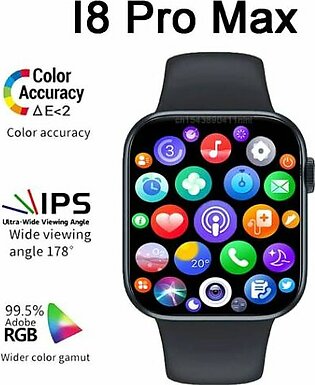 i8 Pro Max Smart Watch Series 7 || 1.75" Full Screen || Sports Fitness Watch || Bluetooth Call || IPS Full HD Touch Screen || All Sports Mode || Waterproof || For IOS And Andriod  Smart watch