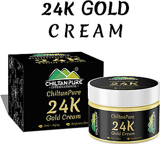 24k Gold Cream – Boosts Anti-aging, Improves Skin’s Elasticity & Enhances Skin’s Youthful Glow
