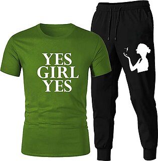 Yes Girls Girl Cotton Printed Trouser Shirt Set For Women