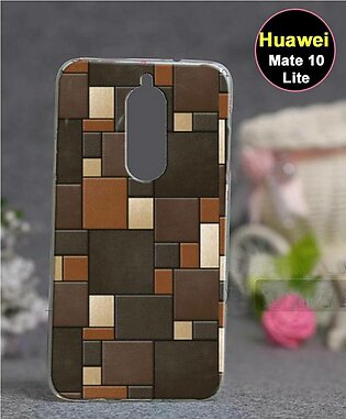 Huawei Mate 10 Lite Back Cover - Leather Style Cover