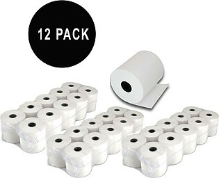 Rolls for Adding Machine Printing Calculator Receipt Printer Rolls - Single Ply Non-Thermal 57mm Paper - 20Meter