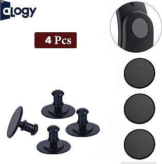 ALOGY Pack of 4 - Buttons For Xiaomi Mi Band 2, 3, 4, 5, 6 - Black