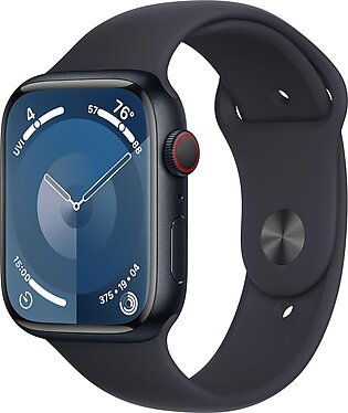 Apple Watch Series 9 Gps 45mm Smartwatch With Midnight Aluminum Case With Sport Band Fitness Tracker, Blood Oxygen & Ecg Apps, Always-on Retina Display