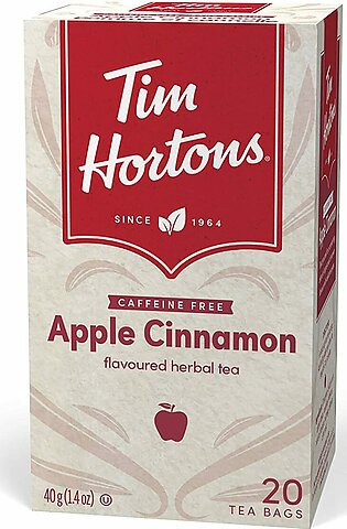 Tim Hortons Caffeine Free Apple Cinamon Flavoured Tea Bags