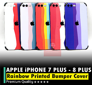 Apple iPhone 7 Plus | Apple iPhone 8 Plus Back Cover Rainbow Bumper Camera Protection Cover For iPhone 7 Plus | iPhone 8 Plus