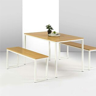 Dining table / Industrial Stylus Table Set / Dining Table With Benches / Table with two benches / Dining Room Set