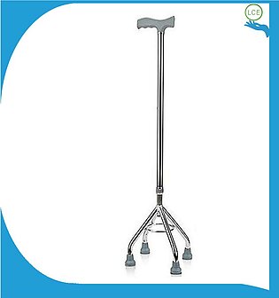 Lifecare Enterprises Adjustable Walking Stick Quaid Cane Walking Stick (4 Legs) Walking Stick