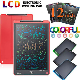 Lcd Writing Tablet 12 Inch Colorful Electronic Writing Drawing Pads Doodle Board For Kids Boys Girls - Multi Color Board