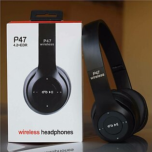 P47 Wireless Bluetooth Foldable Headset With Microphone FOR All cell phones and laptop used