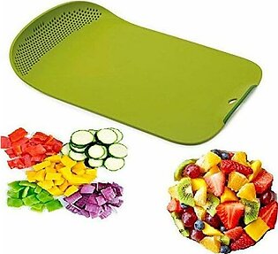 Chop & Drain Vegetable & Fruit Chopping Board With Integrated Colander