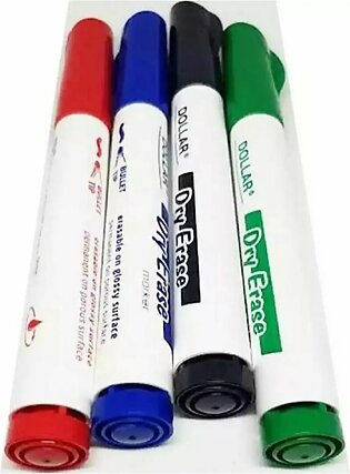 Dry Eraser Marker / Board Marker Pen Multicolor (4 Pcs)