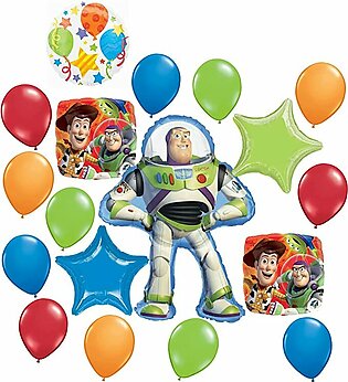 Toy Story Birthday Party Theme - Buzz Lightyear Balloon Decorations - Buzz Lightyear Woody Party Balloons