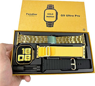 G9 Ultra Pro Max Smart Watch - Golden Edition | 2.02 Inch Bezel Less Display | Bt Calling | All Fitness Tracking Features T800 Ultra G9 Ultra Pro Ultra 9 Max X8 T900 Ultra Z76 Ultra S9 Ultra Max Haino Teko G9 Ultra Pro Fendior