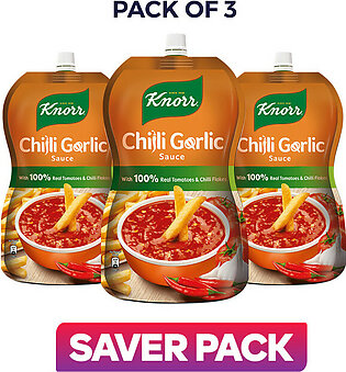 Rs.40 Off On Pack Of 3 Of Knorr Chilli Garlic Ketchup - 400g