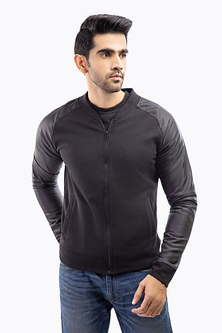 Bomber jacket for men and boys - black - stylish and fashionable outerwear - premium quality