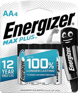 Energizer Max Plus Alkaline Aa Batteries Pack Of 4