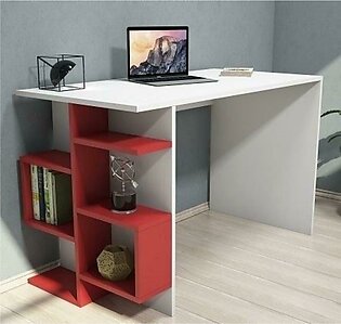 Study Table / Laptop Table Home Office Desk-twst42-white And Red