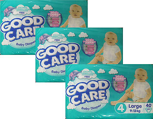 Good Care Baby diapers Pack Of 3 Size 4 Large 40 Pcs  9-13 kg
