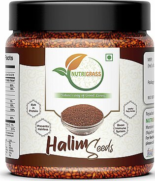 Halim Seeds ( Aliv Seeds ) - 300 Gm Jar Pack - (garden Cress / Haleem ) Hair Growth -