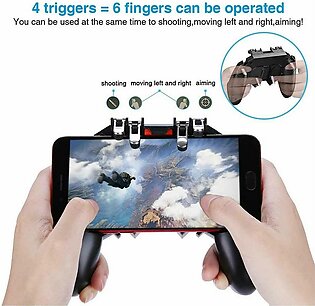 Pubg Mobile Ak66 Game Pad L1 R1 4 Finger Remote Controller Joystick For Android - Pubg Controller With Joy Stick