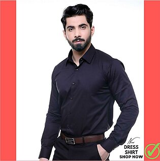LA CASA Black Dress Shirt For Men - Best Quality Formal Shirt