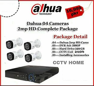 Dahua 4 Cctv Cameras Package - 1080p - 2mp