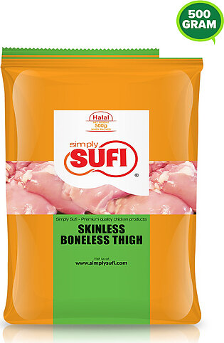 Simply Sufi Skin Less Boneless Thigh 500 grams