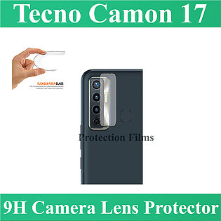 Tecno Camon 17 Back Camera Glass Protector Flexible Unbreakable Gorilla Nano Lens Glass Film For Tecno Camon 17- Transparent
