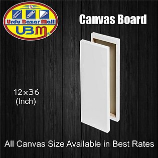 Canvas Board 12x36 inches, Canvas Board for Painting, Canvas for Painting, Best Canvas Painting, Canvas Board, Canvas Board for Artist, Canvas Board for Painting 12x36 Inches ( 1 Pcs )