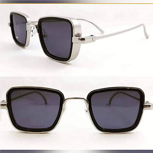 Metal Kabir Singh India Movie Sunglasses For Men Square Retro Cool Sun Shades Steampunk Style Frame Sun Glasses For Men Black Silver