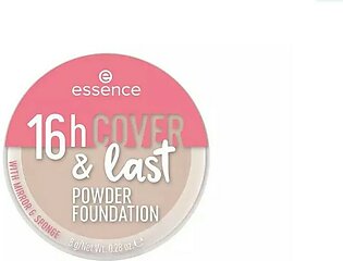 Essence - 16h Cover & Last Powder Foundation 08 Sand - Beauty By Daraz