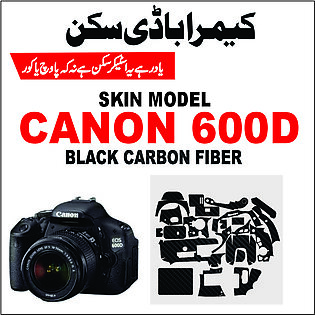 Canon 90d.500d.600d.650d Camera Skin Black Carbon Fiber