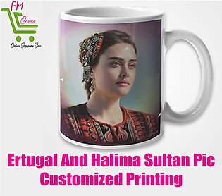 Ertugal And Halima Sultan Pic Customized White Mug Printing