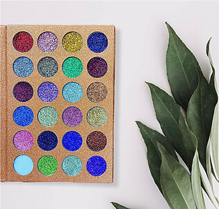 TV Parlour Glamze New Arrival Long Lasting Glitter eyeshadow Palette 24 colors in one palette (KIT A)