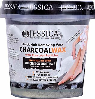 Jessica Quick Hair Removing Charcoal Wax For Face & Body - 1000gm (strip Wax)