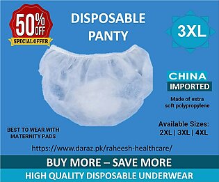 3XL Women Disposable Underwear - Panties - non woven panty - Sizes: 3XL