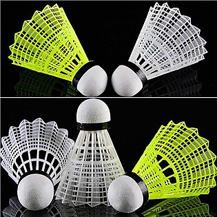 Pack Of 6 - Good Quality Plastic Shuttle, Badminton Shuttles (plastic) - High Quality.