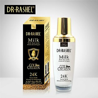 DR.RASHEL 24K Gold Atom Collagen Whitening Facial Milk Cleaner Makeup Remover  100ML - DRL-1181
