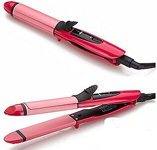 Telezone Nova 2 In 1 Hair Curler & Straightener 2009 - Pink