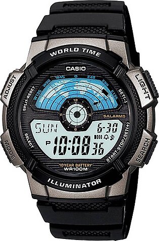 Casio - Ae-1100w-1avdf - Sport Watch With Black Band