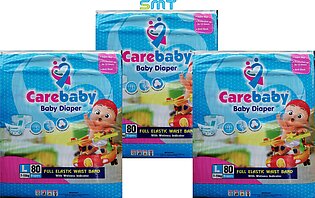 Care Baby Diapers Size-4 Large 7-15kg (80 Pcs Pack)pack Of 3