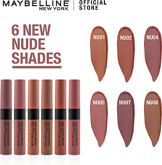 Maybelline New York Color Sensational Liquid Matte Lipstick - The Nudes Collection - Nu 01 - Bare It All