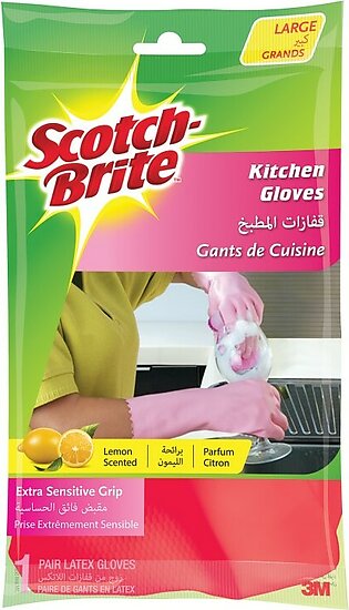 Scotch-Brite Light Duty Gloves. Delicated duty, Large size. 1 pair/pack