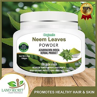Neem Leaf Powder - Natural Extract from Green Neem Leaves Excellent for Skin, Blood and Detox  Healthy 100 gm