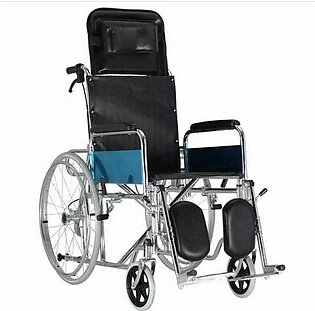 Lifecare Enterprises Wheel Chair Folding Reclining With Detachable Leg Rest And Folding Arm Rest & Leg Elevator