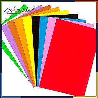 10pcs Different Colour A4 Size Fomic Sheet Foamic Sheet For Art Work (size 8x12in)