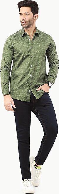 Furor Men's Regular Fit Button Up Collar Shirt - Fmts22-31651