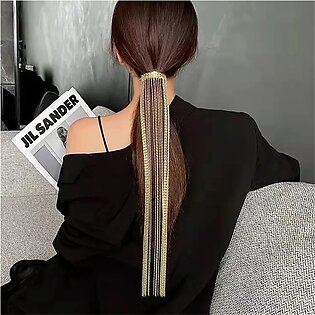 Bilandi Fashion Full Rhinestone Hair Pin For Women Girls Long Tassel Shiny Crystal Hair Clip Hair Accessories