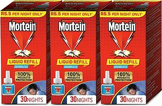 Mortein Mosquito Repellent Refill 90 Nights Odourless 25ml - Pack of 3